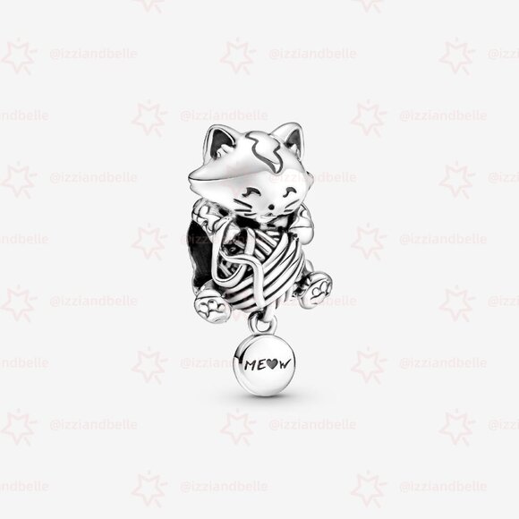 Pandora Kitten & Yarn Ball Charm - Picture 1 of 6